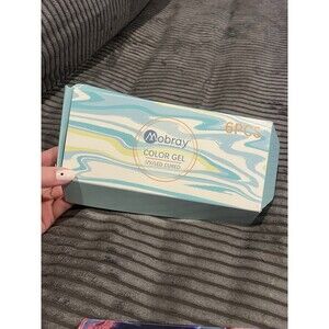 6 Piece Mobray Color Gel Nail Polish Kit Mixed Colors New In Box